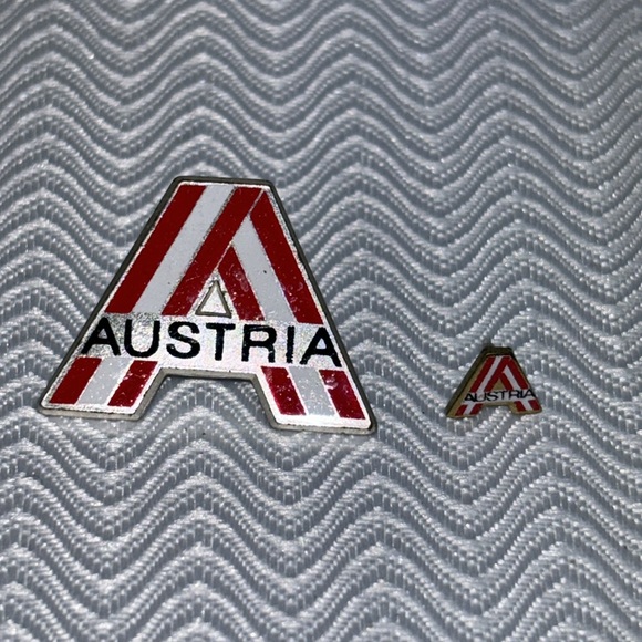 Vintage Austria enamel lapel pins - Picture 1 of 5